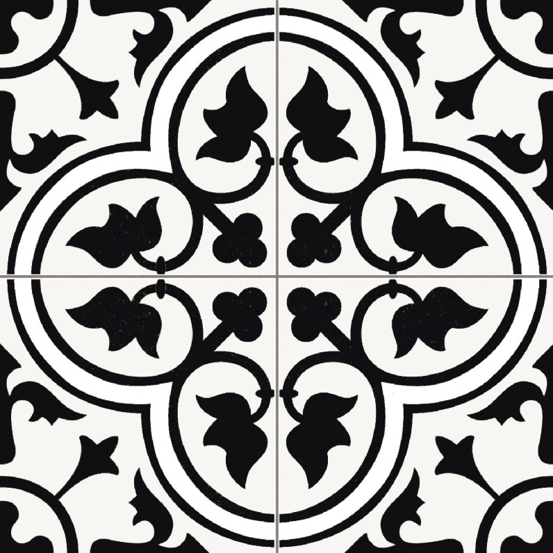 PRISS. DOVER BLACK 45x45 PADLÓ I.O